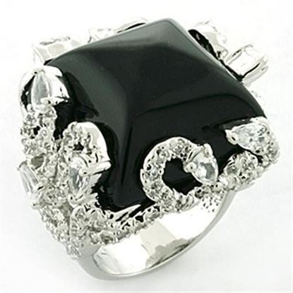 Picture of LOA684 - Brass Ring Rhodium Women Synthetic Jet