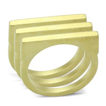 Picture of LOA851 - Brass Ring Matte Gold Women No Stone No Stone