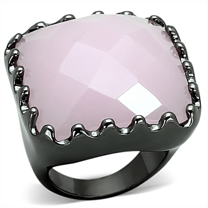 Picture of LOA887 - Brass Ring Ruthenium Women Synthetic Light Rose