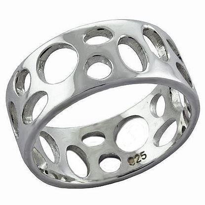 Picture of LOAS1026 - 925 Sterling Silver Ring High-Polished Women No Stone No Stone