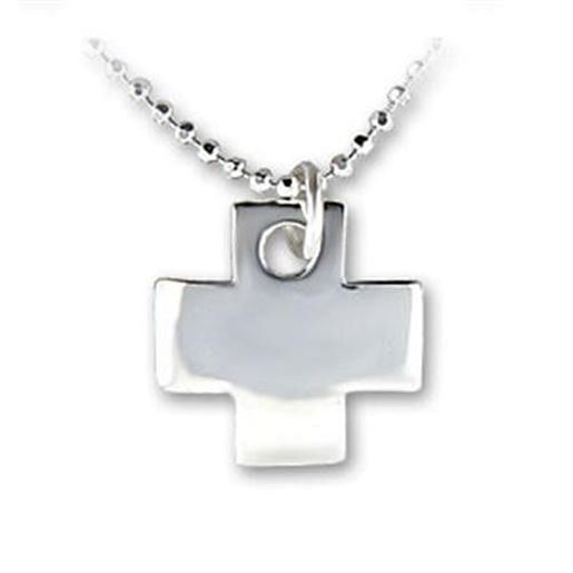 Picture of LOAS1164 - 925 Sterling Silver Chain Pendant High-Polished Women No Stone No Stone