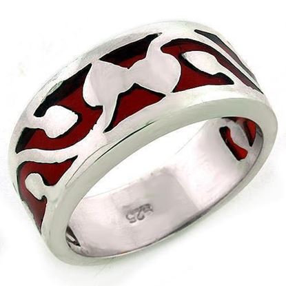 Picture of LOAS1201 - 925 Sterling Silver Ring High-Polished Women No Stone No Stone