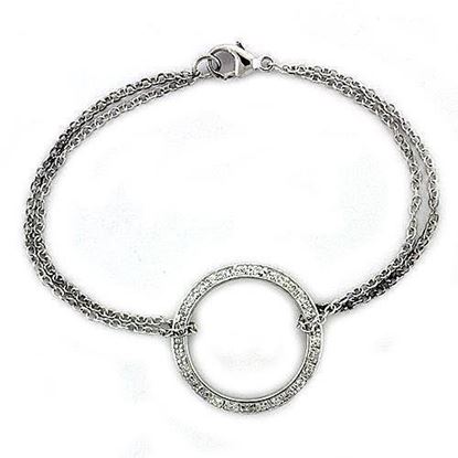 Picture of LOAS1317 - 925 Sterling Silver Bracelet High polished (no plating) Women AAA Grade CZ Clear