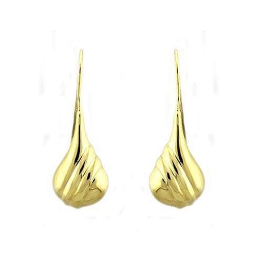 Picture of LOAS1335 - 925 Sterling Silver Earrings Gold Women No Stone No Stone