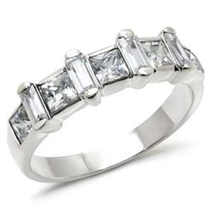 Picture of LOAS725 - 925 Sterling Silver Ring High-Polished Women AAA Grade CZ Clear