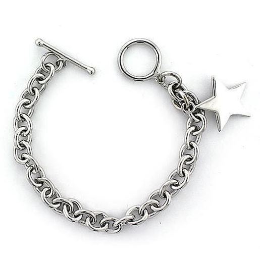 Picture of LOAS796 - 925 Sterling Silver Bracelet High-Polished Women No Stone No Stone