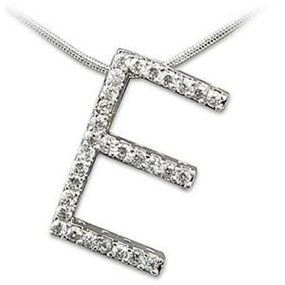 Picture of LOAS804 - 925 Sterling Silver Pendant Rhodium Women AAA Grade CZ Clear