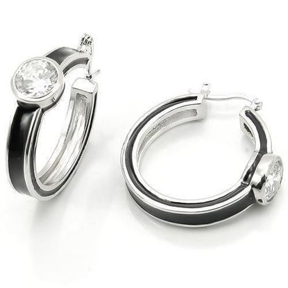 Picture of LOS173 - 925 Sterling Silver Earrings Rhodium Women AAA Grade CZ Clear