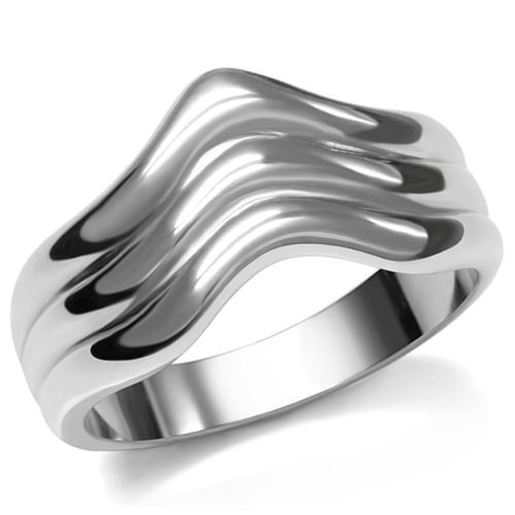 Picture of TK032 - Stainless Steel Ring High polished (no plating) Women No Stone No Stone