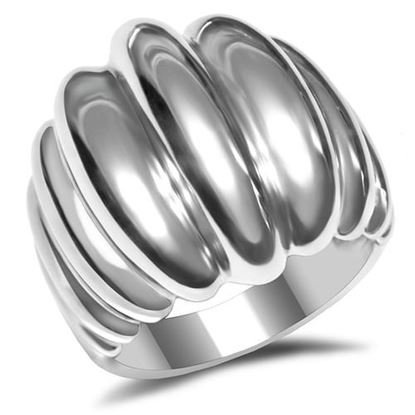 Picture of TK035 - Stainless Steel Ring High polished (no plating) Women No Stone No Stone