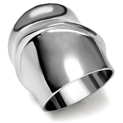 Picture of TK036 - Stainless Steel Ring High polished (no plating) Women No Stone No Stone