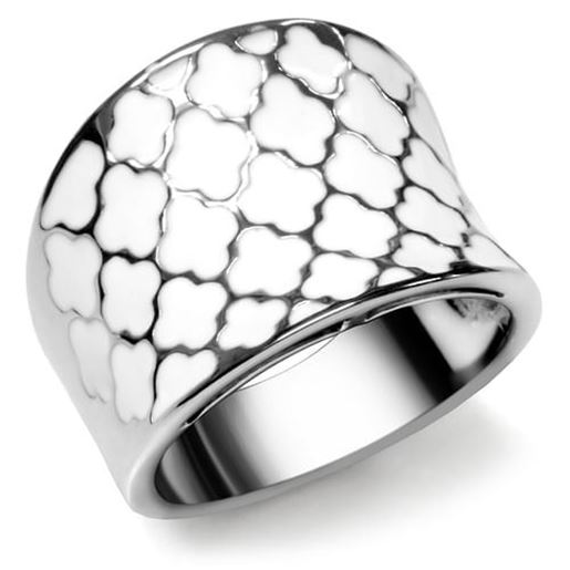 Picture of TK041 - Stainless Steel Ring High polished (no plating) Women No Stone No Stone