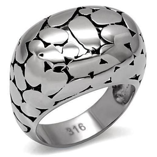 Picture of TK048 - Stainless Steel Ring High polished (no plating) Women No Stone No Stone