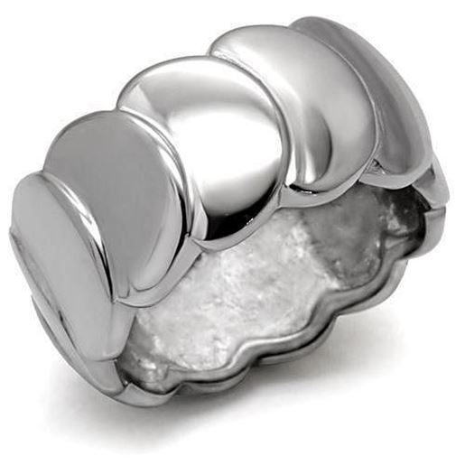 Picture of TK049 - Stainless Steel Ring High polished (no plating) Women No Stone No Stone