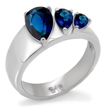 Picture of TK0F511 - Stainless Steel Ring High polished (no plating) Women Synthetic Montana