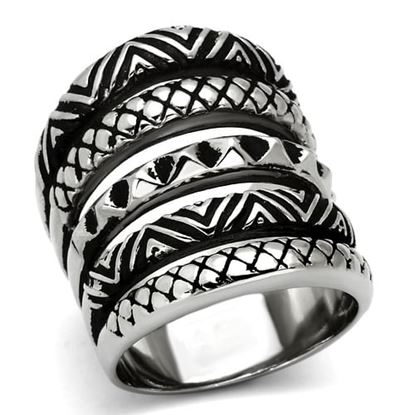 Picture of TK1008 - Stainless Steel Ring High polished (no plating) Women No Stone No Stone