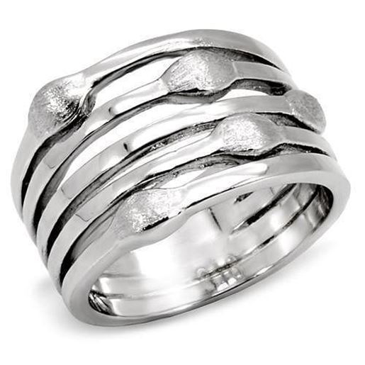 Picture of TK106 - Stainless Steel Ring High polished (no plating) Women No Stone No Stone