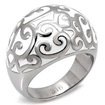 Picture of TK107 - Stainless Steel Ring High polished (no plating) Women No Stone No Stone