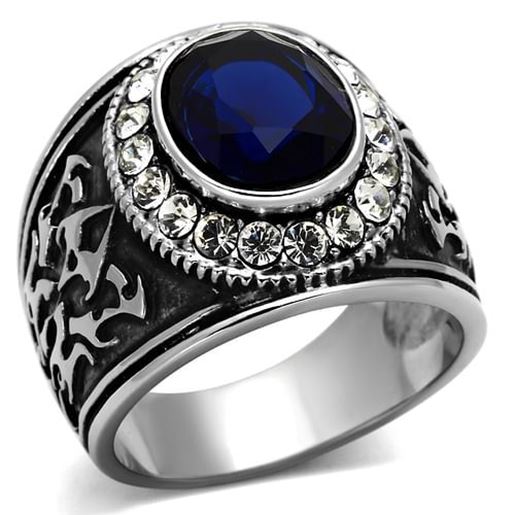 Picture of TK1075 - Stainless Steel Ring High polished (no plating) Men Synthetic Montana