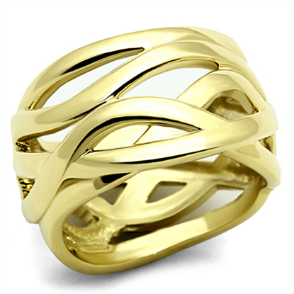 Picture of TK1107 - Stainless Steel Ring IP Gold(Ion Plating) Women No Stone No Stone