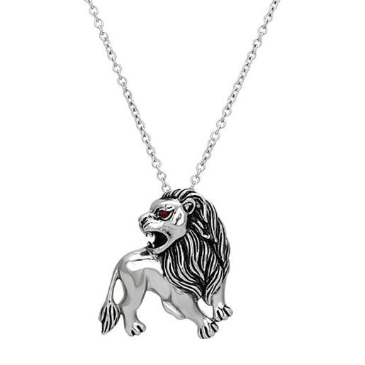 Picture of TK1126 - Stainless Steel Chain Pendant High polished (no plating) Women Top Grade Crystal Siam