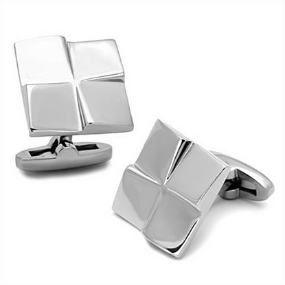 Picture of TK1250 - Stainless Steel Cufflink High polished (no plating) Men No Stone No Stone