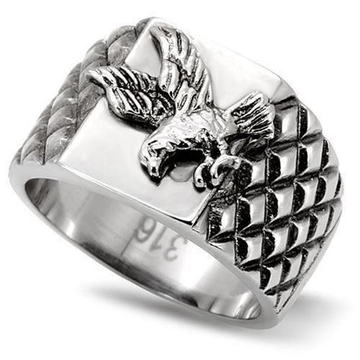 Picture of TK126 - Stainless Steel Ring High polished (no plating) Men No Stone No Stone