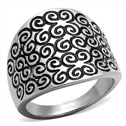 Picture of TK1329 - Stainless Steel Ring High polished (no plating) Women No Stone No Stone