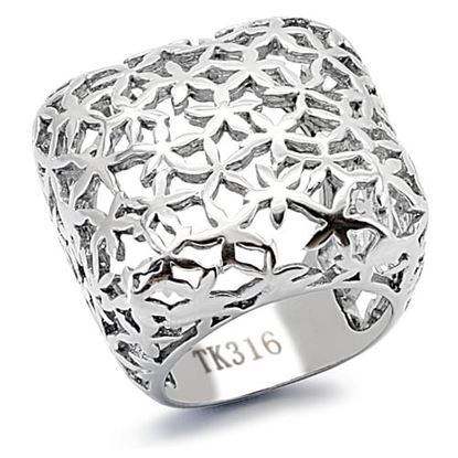 Picture of TK133 - Stainless Steel Ring High polished (no plating) Women No Stone No Stone