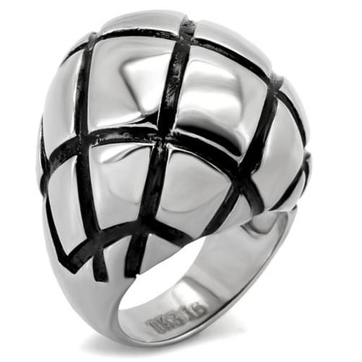 Picture of TK139 - Stainless Steel Ring High polished (no plating) Women No Stone No Stone