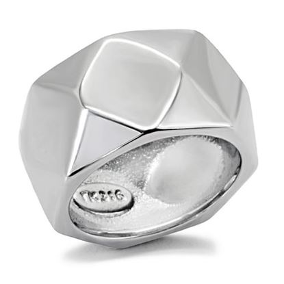 Picture of TK142 - Stainless Steel Ring High polished (no plating) Women No Stone No Stone