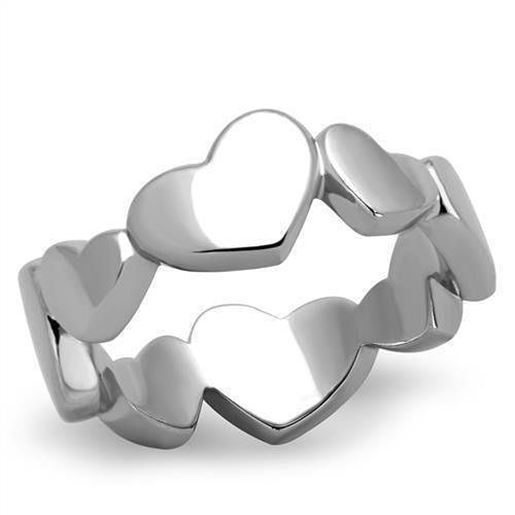 Picture of TK1433 - Stainless Steel Ring High polished (no plating) Women No Stone No Stone