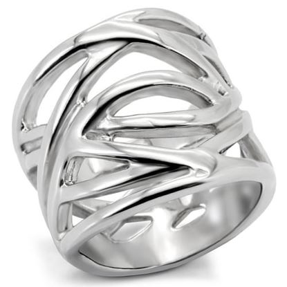 Picture of TK144 - Stainless Steel Ring High polished (no plating) Women No Stone No Stone