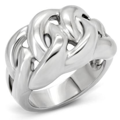 Picture of TK147 - Stainless Steel Ring High polished (no plating) Women No Stone No Stone