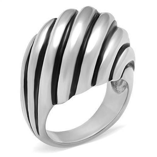 Picture of TK148 - Stainless Steel Ring High polished (no plating) Women No Stone No Stone