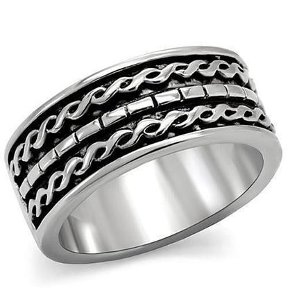 Picture of TK158 - Stainless Steel Ring High polished (no plating) Women No Stone No Stone