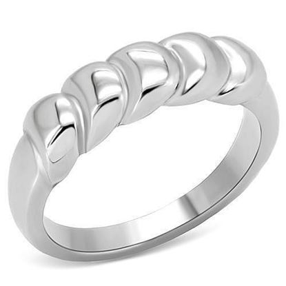 Picture of TK159 - Stainless Steel Ring High polished (no plating) Women No Stone No Stone