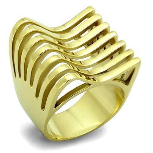 Picture of TK1628 - Stainless Steel Ring IP Gold(Ion Plating) Women No Stone No Stone