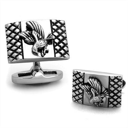 Picture of TK1655 - Stainless Steel Cufflink High polished (no plating) Men No Stone No Stone