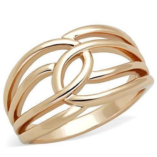 Picture of TK1696 - Stainless Steel Ring IP Rose Gold(Ion Plating) Women No Stone No Stone