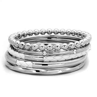 Picture of TK1937 - Stainless Steel Bangle High polished (no plating) Women No Stone No Stone