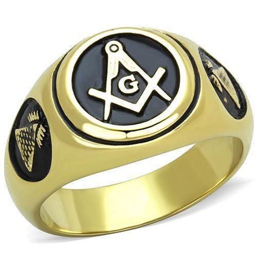 Picture of TK2050 - Stainless Steel Ring IP Gold(Ion Plating) Men No Stone No Stone