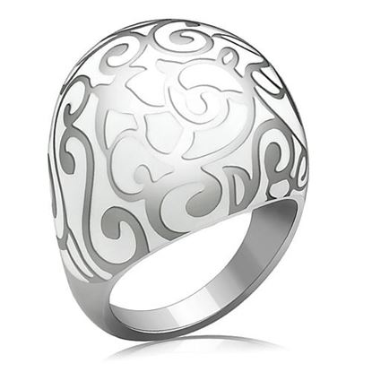 Picture of TK215 - Stainless Steel Ring High polished (no plating) Women No Stone No Stone