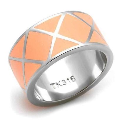 Picture of TK218 - Stainless Steel Ring High polished (no plating) Women No Stone No Stone