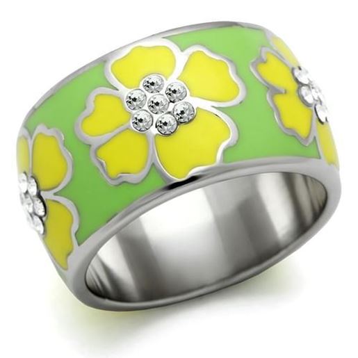 Picture of TK221 - Stainless Steel Ring High polished (no plating) Women No Stone No Stone