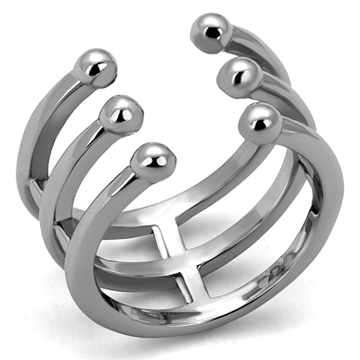 Picture of TK2267 - Stainless Steel Ring High polished (no plating) Women No Stone No Stone