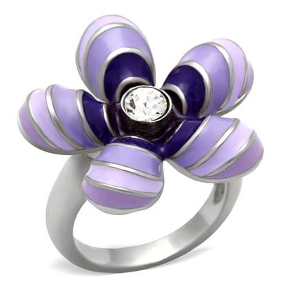 Picture of TK229 - Stainless Steel Ring High polished (no plating) Women No Stone No Stone