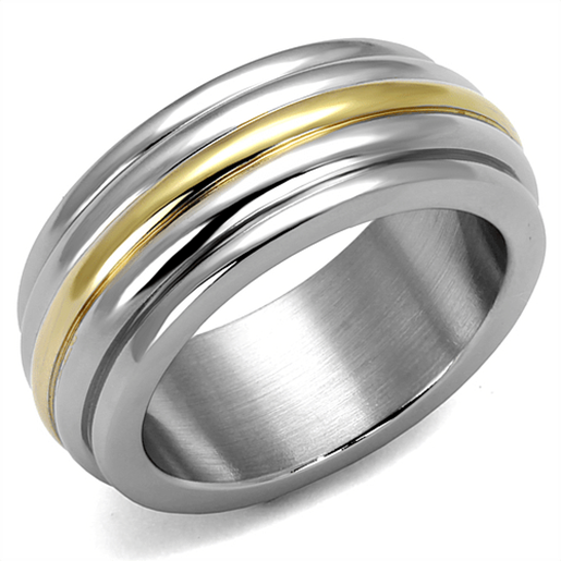 Picture of TK2390 - Stainless Steel Ring Two-Tone IP Gold (Ion Plating) Women No Stone No Stone