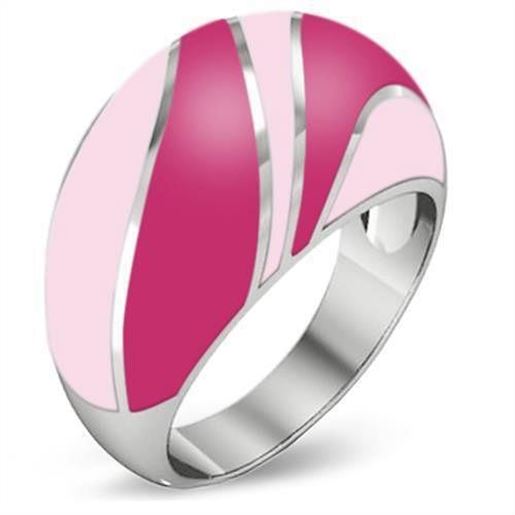 Picture of TK243 - Stainless Steel Ring High polished (no plating) Women Epoxy No Stone