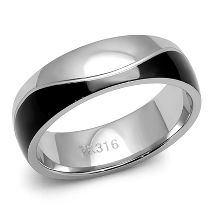 Picture of TK2567 - Stainless Steel Ring Two-Tone IP Black (Ion Plating) Men No Stone No Stone